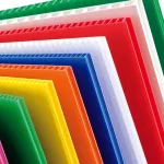 Hollow Board Color Sheets Stack